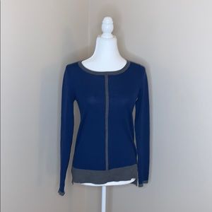 Ann Taylor Navy/Gray sweater- S